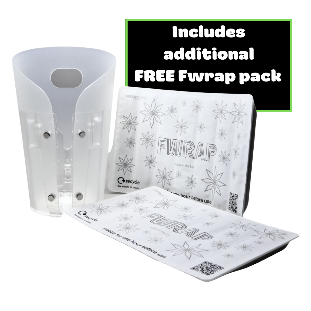Blue Fwrap Wine Cooler - includes two Fwrap cool packs