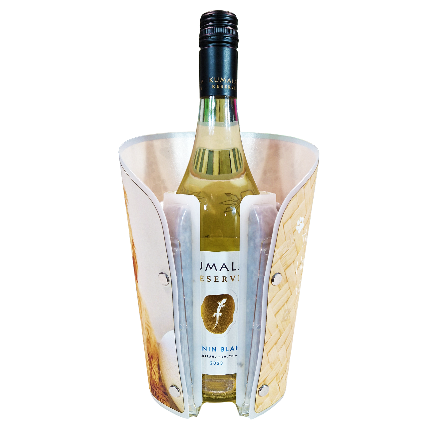 Personalised Fwrap Wine Cooler - includes two Fwrap packs